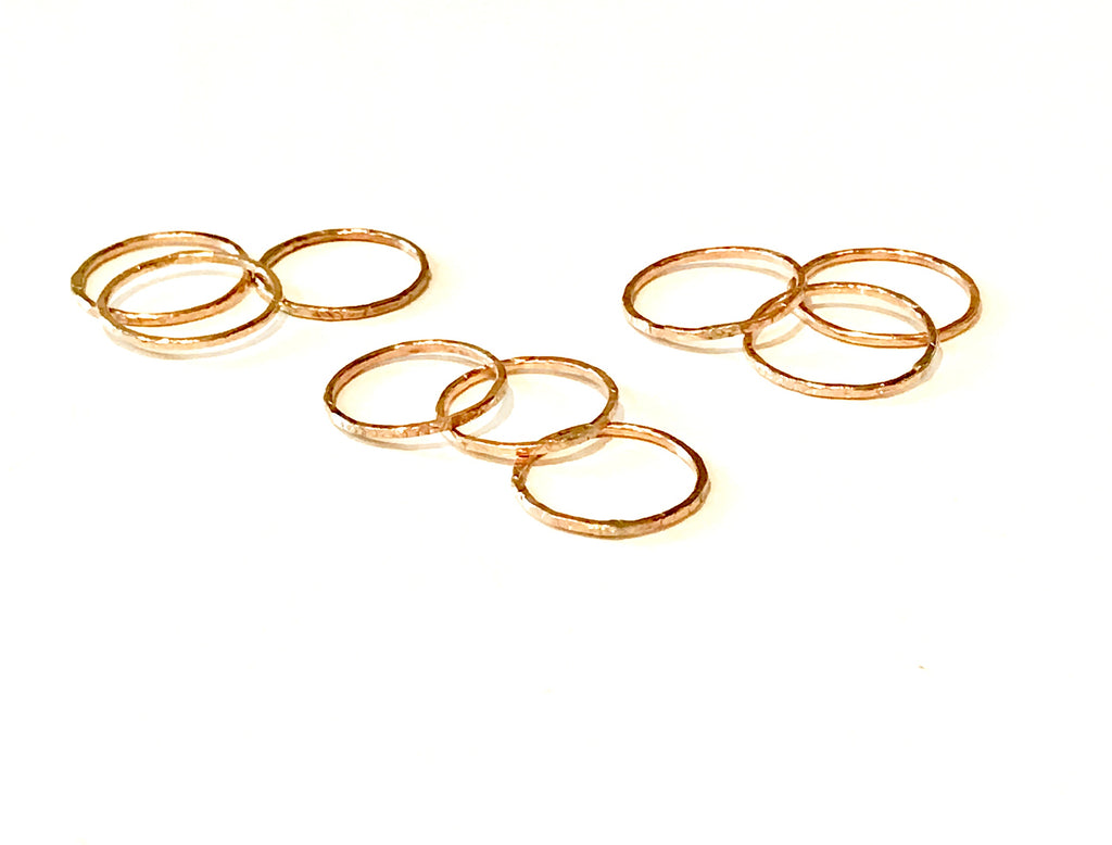 Hammered Stacking Rings