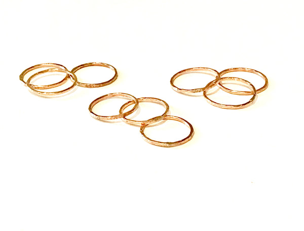 Hammered Stacking Rings