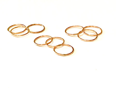 Hammered Stacking Rings