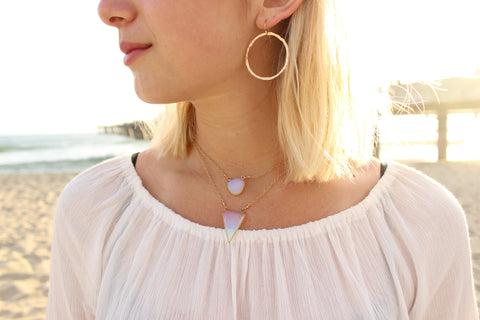 Opal Tri Choker and Pendant