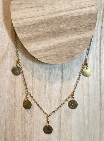 Hammered Dot Necklace