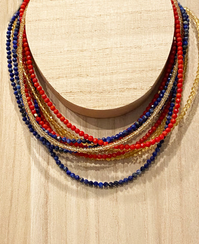 Pop-of-color choker