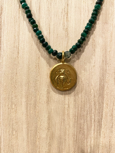 Honeybee/Deer Medallion pendant