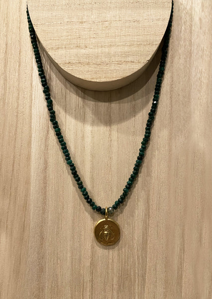 Honeybee/Deer Medallion pendant