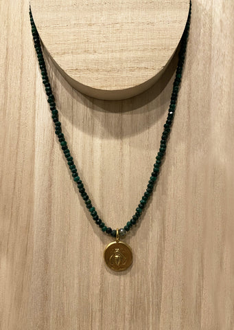 Honeybee/Deer Medallion pendant
