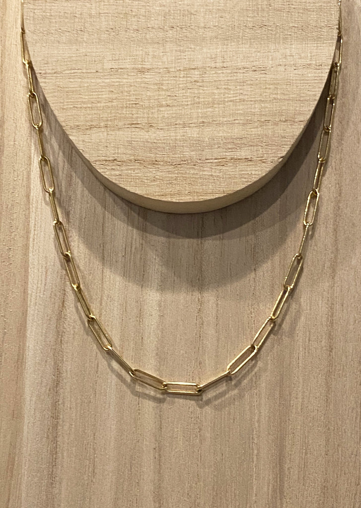 Paperclip chain necklace