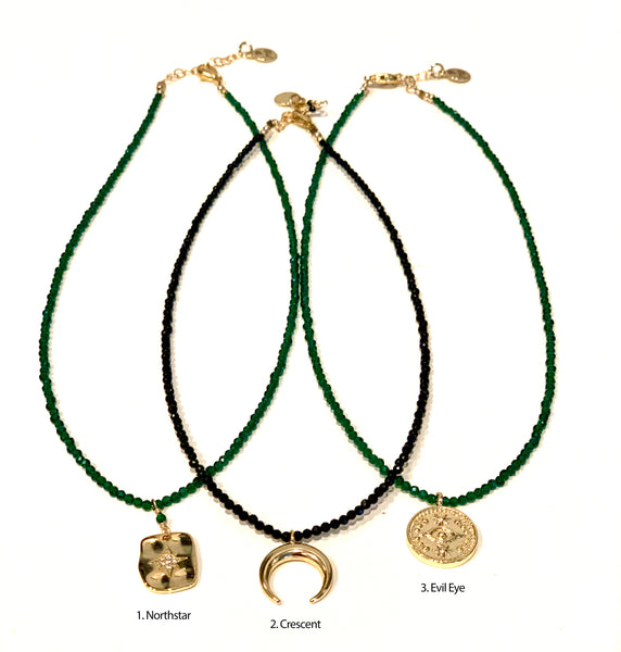 Dainty Pendant - 2mm Stone Necklace