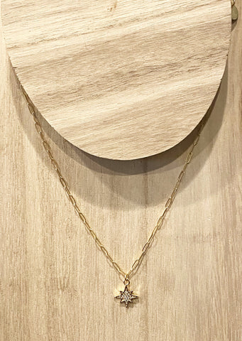 Northstar mini pave pendant