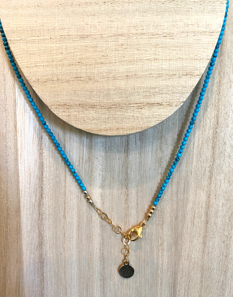 Back of necklace with one inch extender.