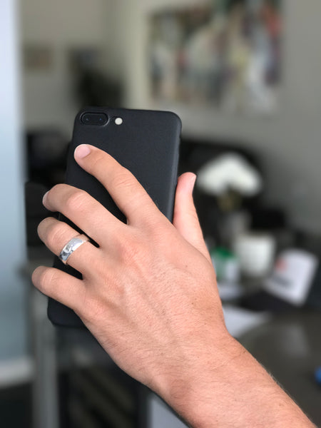 Sterling Rugged Textured band