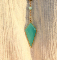 Rosary Opal & Turquoise Pendant