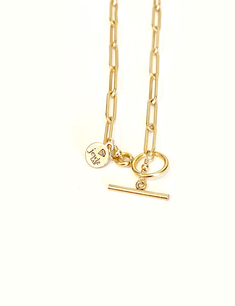 Paperclip chain necklace