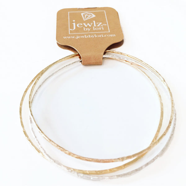 Hammered Bangles