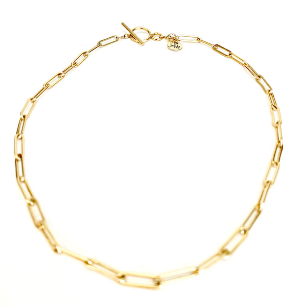 Paperclip chain necklace