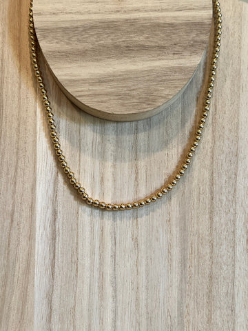 4mm Gold Filled Ball necklace