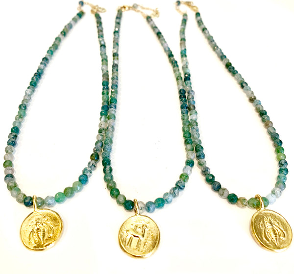 Honeybee/Deer Medallion pendant