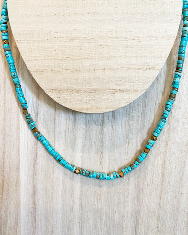 Turquoise Heishi necklace