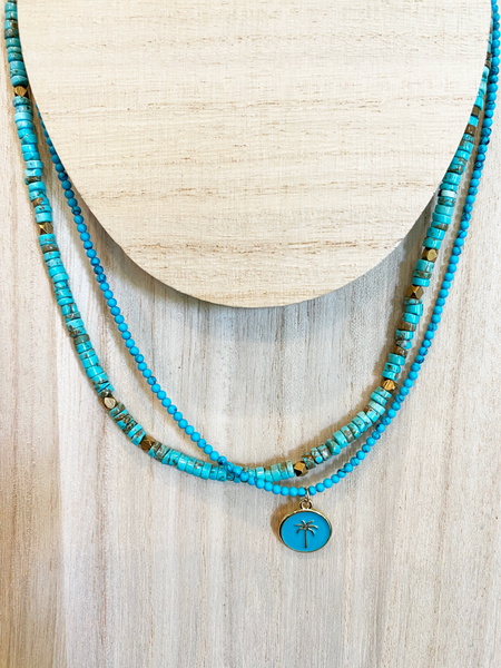 Turquoise Heishi necklace