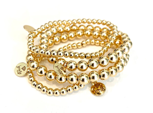 14K Gold Filled bead Stretch Bracelet