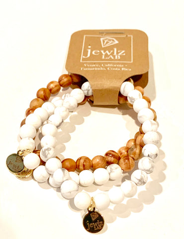 White Turquoise Stretch Trio #pop-of-color